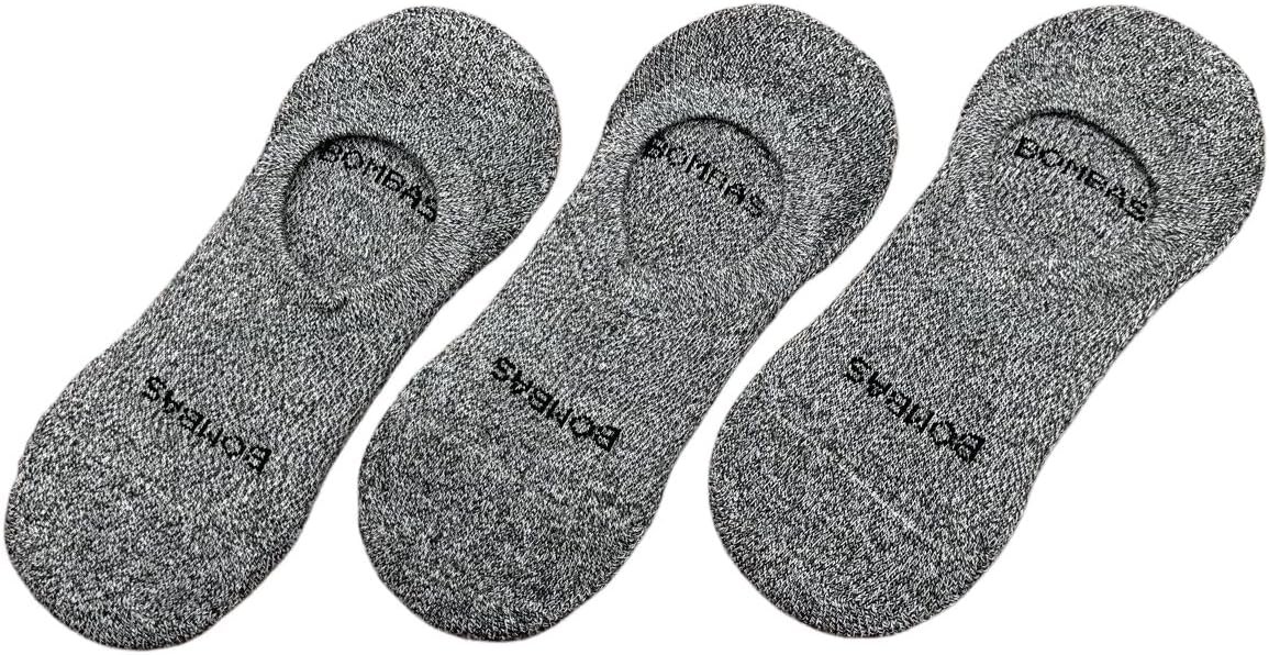 2 Pack Bombas Women’s Cushioned No Shows marled charcoal